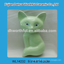 Hochwertiger Keramik-Mini-Luftbefeuchter mit grünem Fuchs-Design